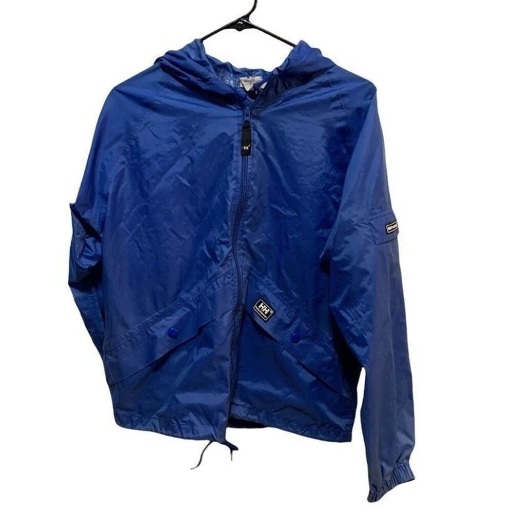 Helly Hansen blue raincoat with taped seams in excellent condition! No flaws! Xs